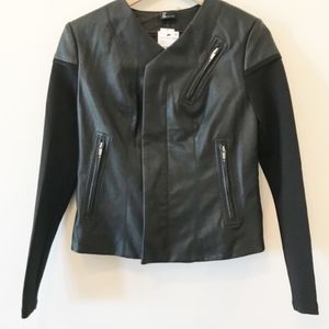 Brand New Black Faux Leather Jacket